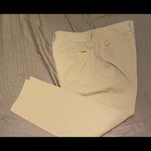 WHBM TAN SKINNY SLACKS